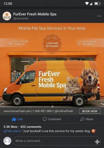 Carousel Ads Featuring Real Client Backyards