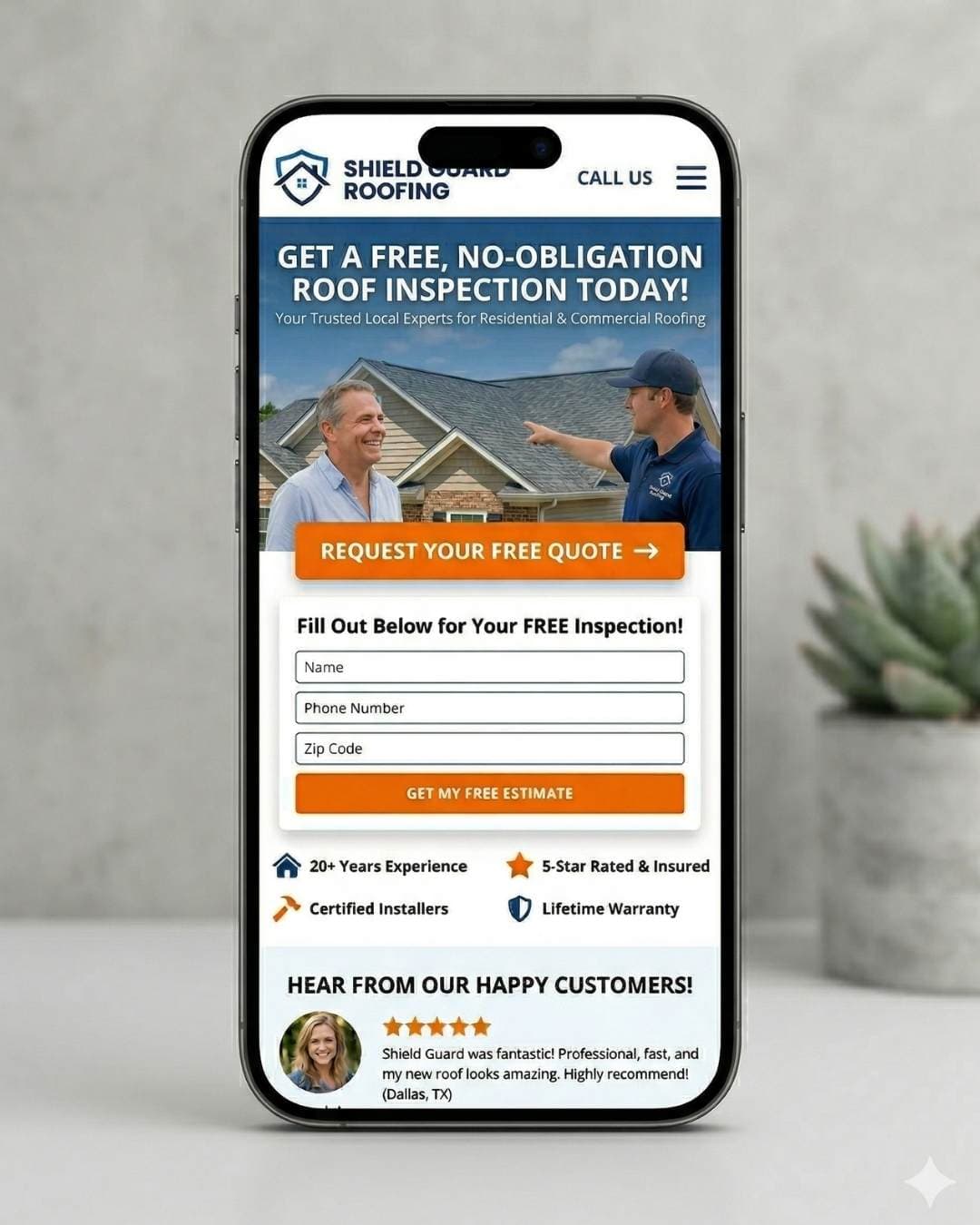 CRO Optimized Landing Page with Instant Conversion Hooks